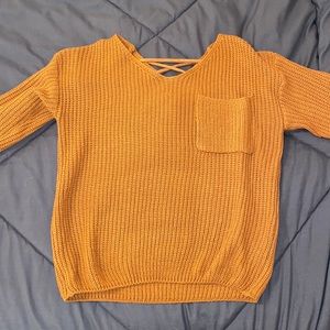 Burnt Orange Sweater, size small, only worn once!!